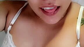 Real homemade video of swallowing