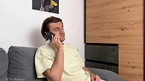 My stepsister, an escort, begs for cash in wild sex