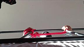 Bound Hooded MILF Slave Takes Monster Cock Down Throat With Gagging Moaning And Spit