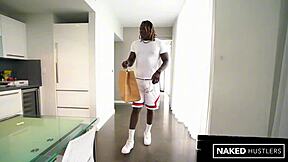 Ebony Stepsister Sucks Step Brother's Huge Dick