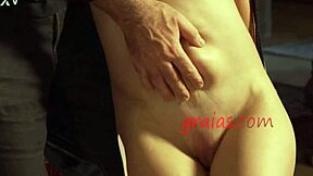 Hey, that pussy's getting punished brutally in bdsm with small tits