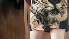 Spying on Colombian neighbor, her body looks so tempting