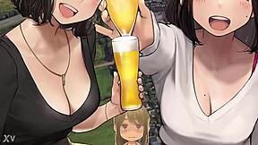 The office lady works hard