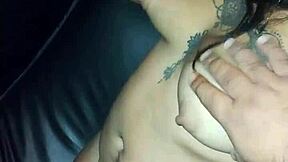 Horny Mexican prostitute groped and sucks dick at glory hole