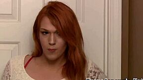 My shemale babe tugs cumshot.