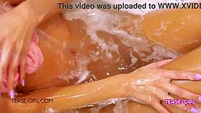 Beautiful Brunette Teen Student Looks Sexy