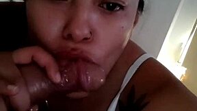 Real homemade video of swallowing