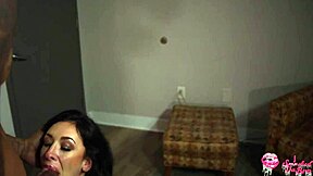 Kdiggz BBC too big for Jackie Ohhh's mouth.