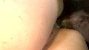 Horny ebony waitress enjoys sloppy anal with big black cock