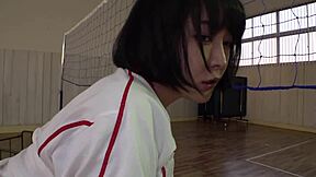 Japanese volleyball star's huge assets in secret training clip