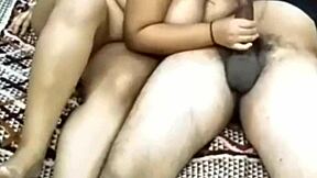 beautiful indian couple has romantic sex