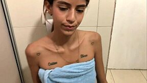 Stepsister finds me in bathroom