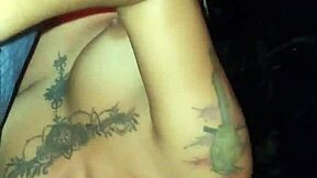 Horny Mexican prostitute groped and sucks dick at glory hole