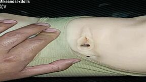 Trailer Candy in Beige Panty Gets Bent Over for Vaginal Sex