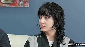 Naughty cutie is brought in butthole asylum for painful therapy