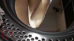 i love watching domination in the laundry room