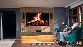 Daddy4k Horny Teen with Perfect Body Cheats in Bedroom