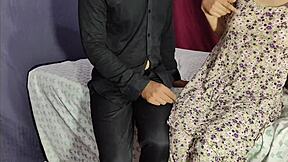 desi bhabhi gets crazy with her husband in the bedroom, cum inside her pussy 😈