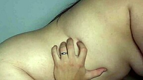 Chubby Latina whore rides big cock in amateur couple scene