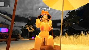 Robloxian Witch Takes a Hard Pounding from Black Stud
