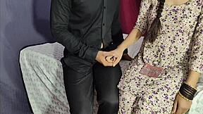 desi bhabhi gets crazy with her husband in the bedroom, cum inside her pussy 😈