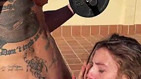 Hardnikole Helps Payo Pro with Exercises and Blowjob