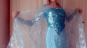 Elsa As Queen In Hot Cosplay With Perfect Body And Cute Features