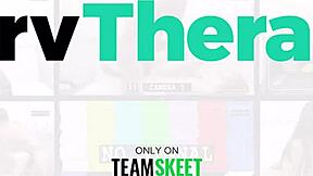 Blue eyed hottie seduces therapist for deep fuck with cunilingus and facial