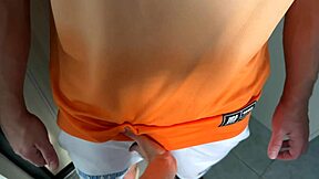 wrong door leads to friendly neighbor's rough fuck and cum on face