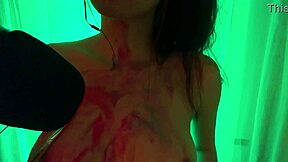 ASMR Sensual Mouth Sounds: Wet Painting with Orgasm