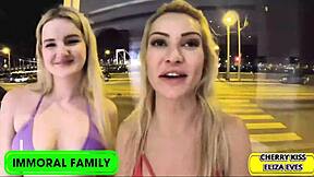 Eliza Eves Rides Huge Monster Cock in Wild Uncensored Blowbang