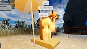 Robloxian Witch Takes a Hard Pounding from Black Stud