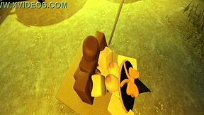 Robloxian Witch Takes a Hard Pounding from Black Stud