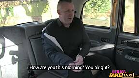 i'm the british milf in female fake taxi, giving a classy ride to my passenger