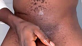 Black Ninja Man Masturbates Monster Cock To Cum