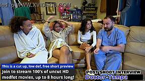 Dr Tampa examines Genesis during her first gyno checkup