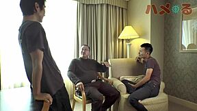 Japanese Yuka Hosts Wild 4P Creampie Party