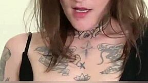 Sarafina participates in a photoshoot modeling skinny dresses in the bedroom