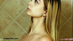 Hot Teen 18+ Blonde Showers In Casting