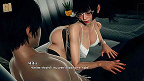 Desiring curvy Indian girl's big tits passionately