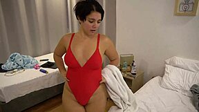 Stepdaughter Shows Stepdad Stress Relief with Big Latina Ass