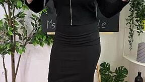 Sexual Wellness - BDSM Whip Play with Heels and Glasses for Intense Domination