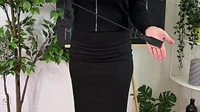 Sexual Wellness - BDSM Whip Play with Heels and Glasses for Intense Domination