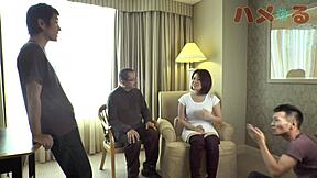 Japanese Yuka Hosts Wild 4P Creampie Party