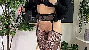 Sexual Wellness - BDSM Whip Play with Heels and Glasses for Intense Domination