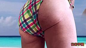 Did You Masturbate In A Sexy Bikini! Masturbation Handjob Ejaculation Pervert!