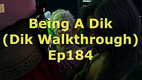 Cítiť vášeň v Being a Dik 184 Dik Route s krivými prsiami