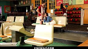 i used my girlfriend and her stepmom during bowling play