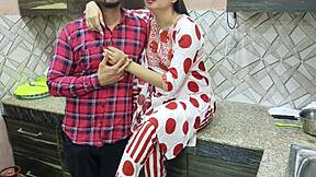 sexy stepmom saara agrees to let her curious stepson assfuck her in the kitchen