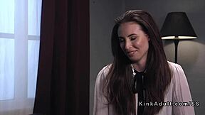 Tied Up Brunette Flogged And Anal Banged With Submission And Deepthroat